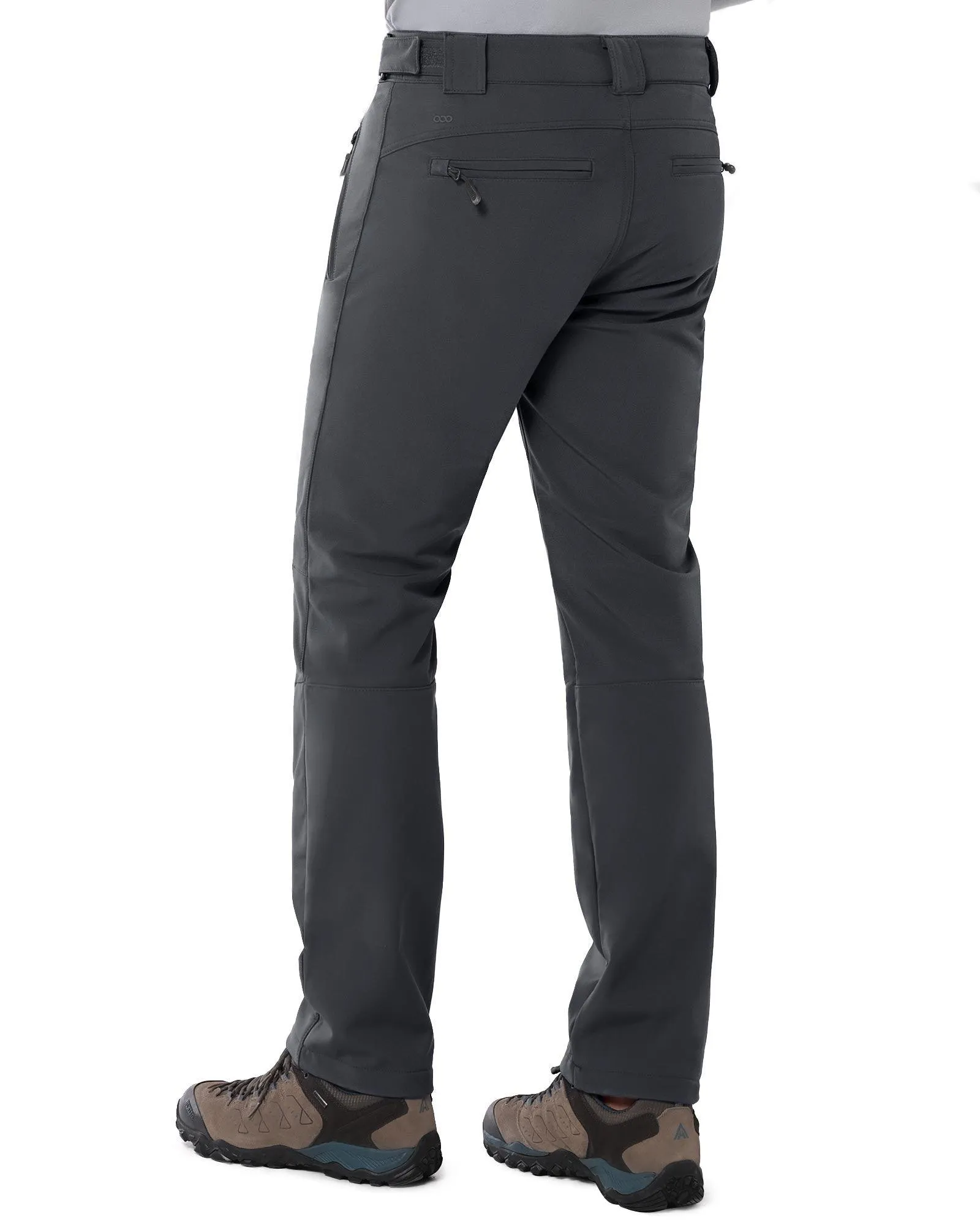 8000mm W/P Index Men’s Snow Fleece Lined Pants with 4 Pockets and Adjustable Waist