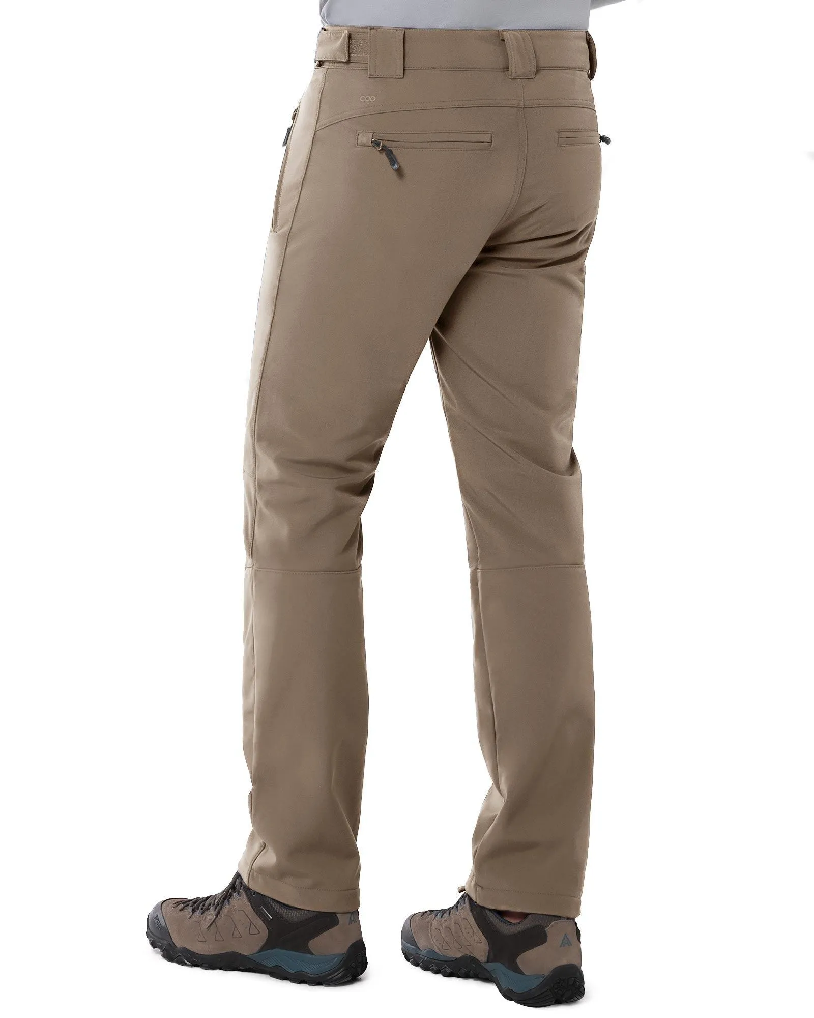 8000mm W/P Index Men’s Snow Fleece Lined Pants with 4 Pockets and Adjustable Waist