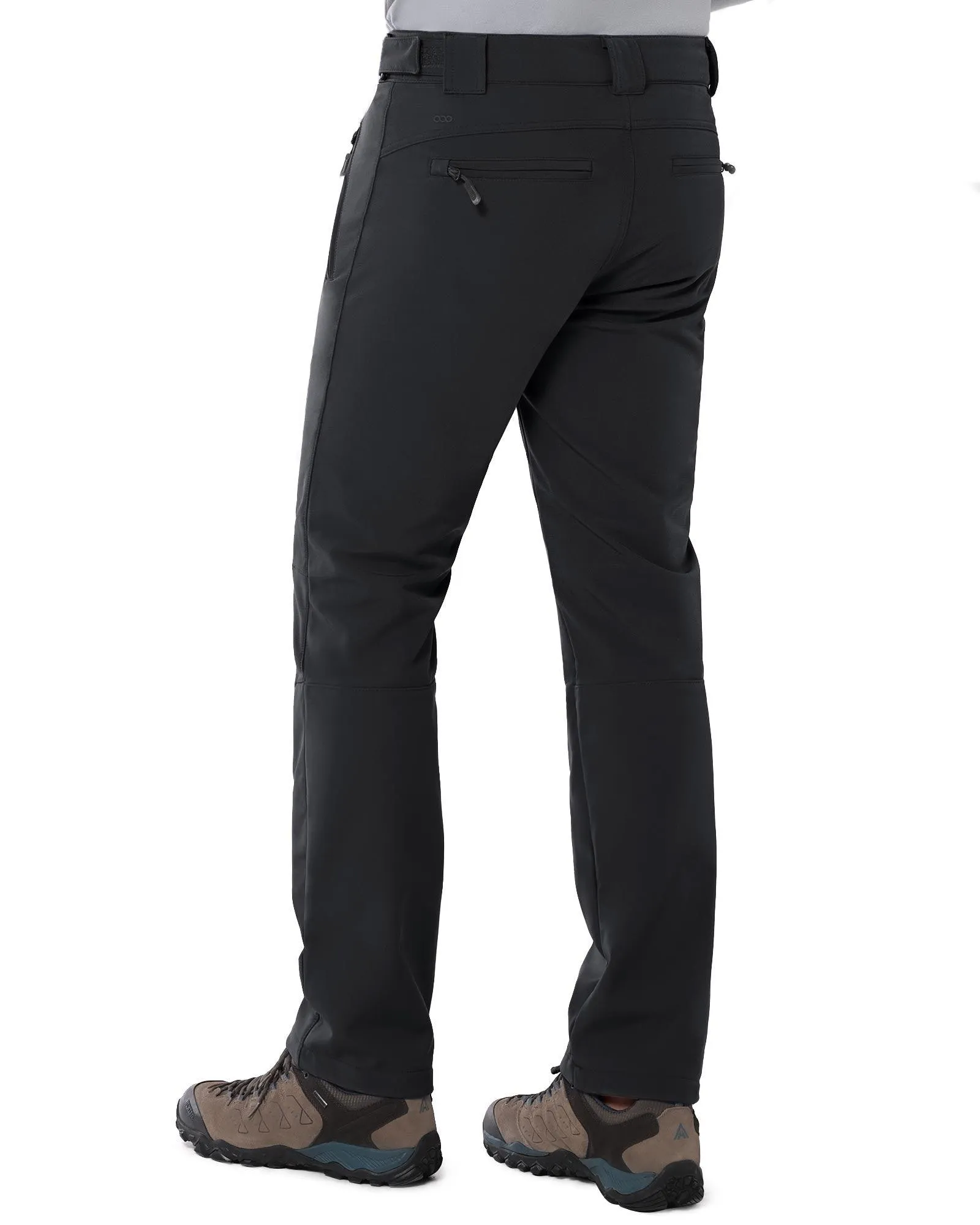 8000mm W/P Index Men’s Snow Fleece Lined Pants with 4 Pockets and Adjustable Waist