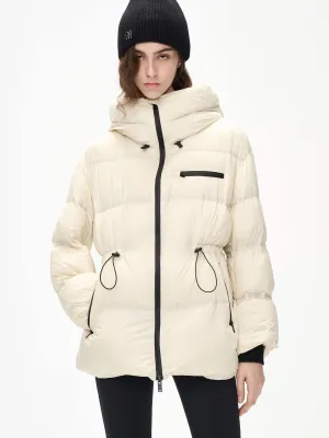 Adjustable Waist Puffer Coat