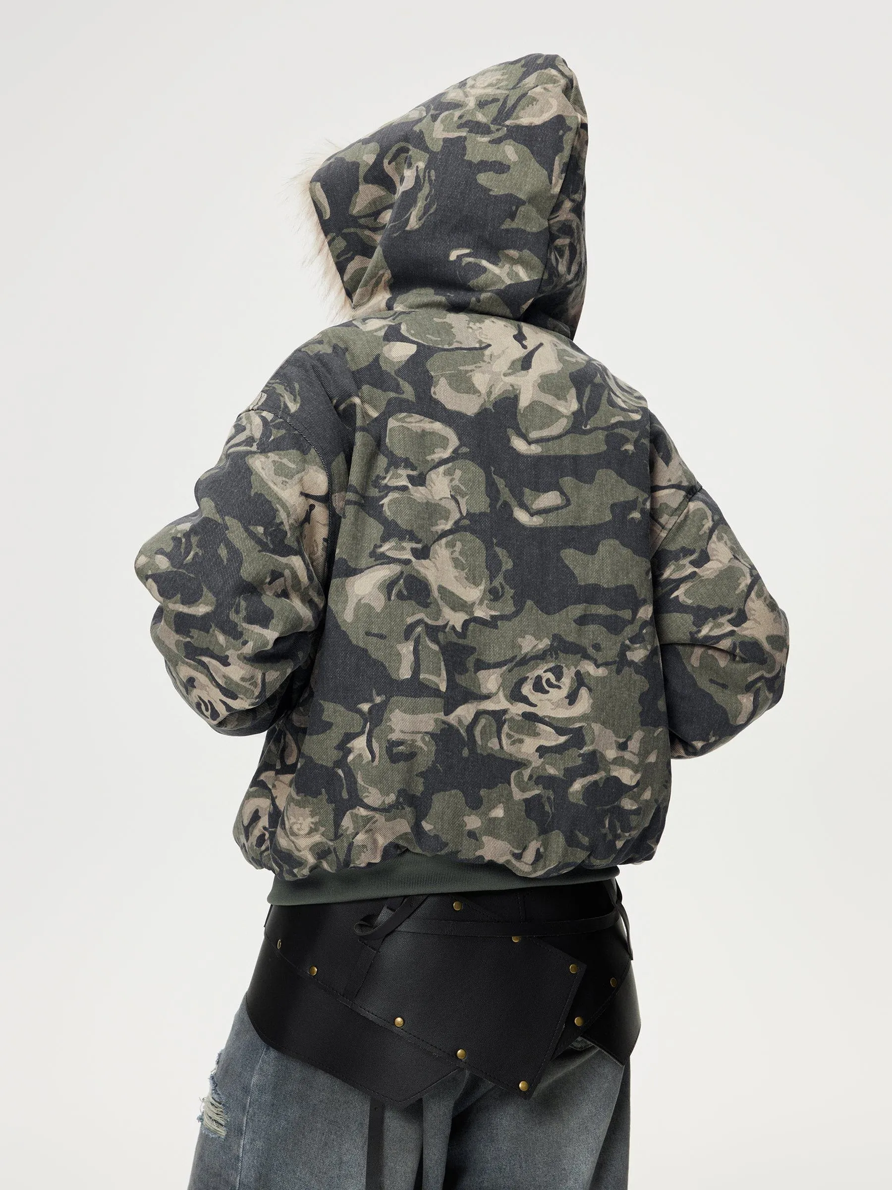 Aelfric Eden Camouflage Cropped Coat