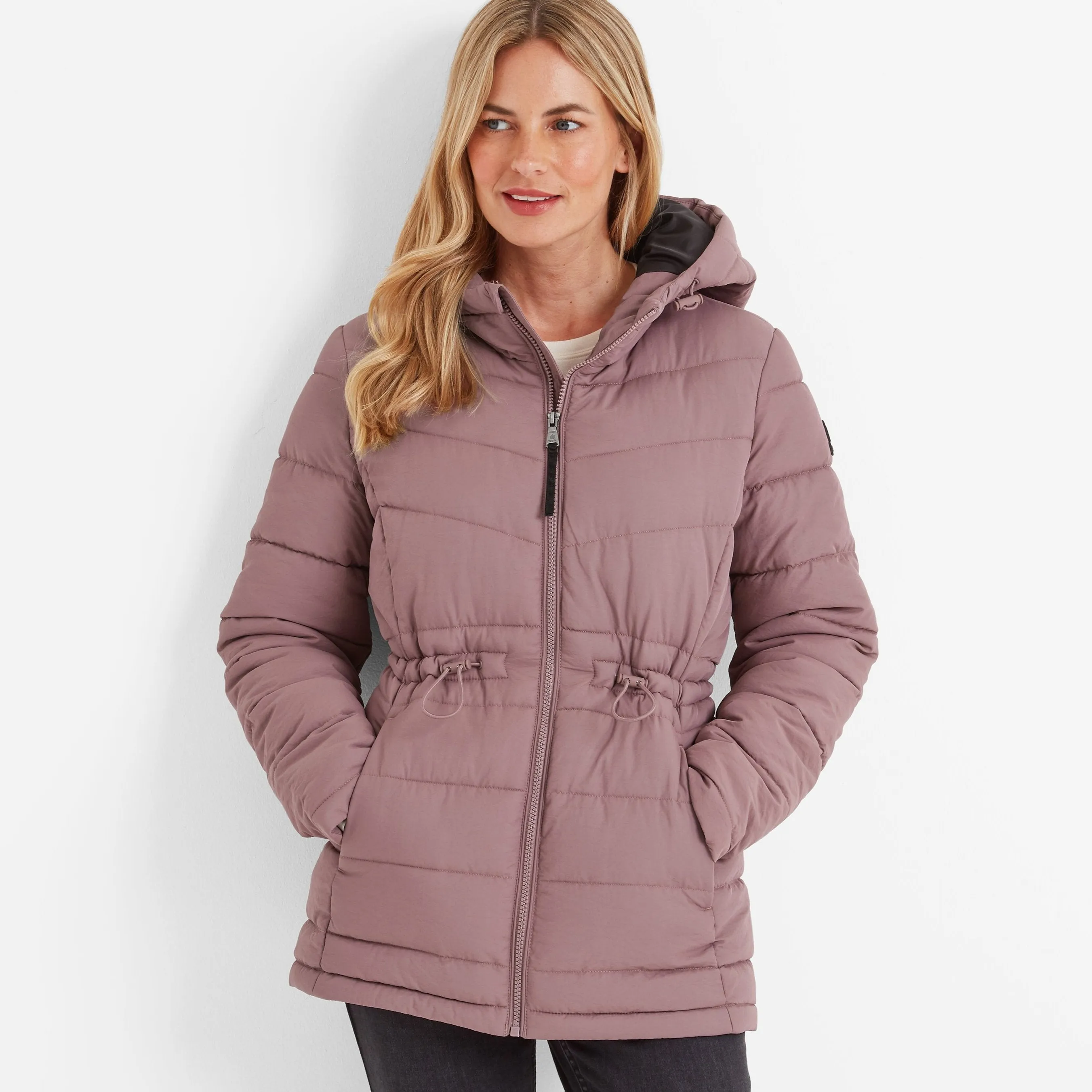 Anthorn Womens Padded Parka - Mauve