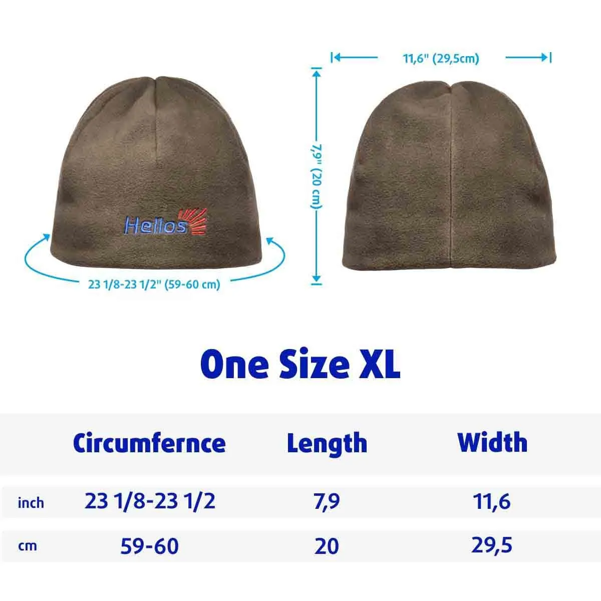 Armada Tactical Microfleece Watch Cap Hat Winter Warm 2 Layered