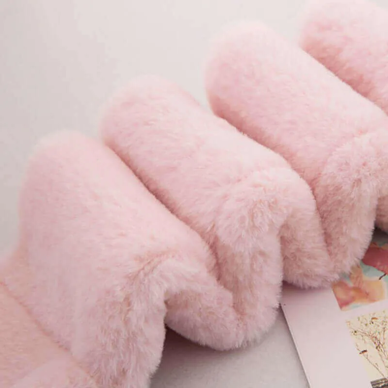 Baby Children Girls Cute Plush Fur Scarf Collar