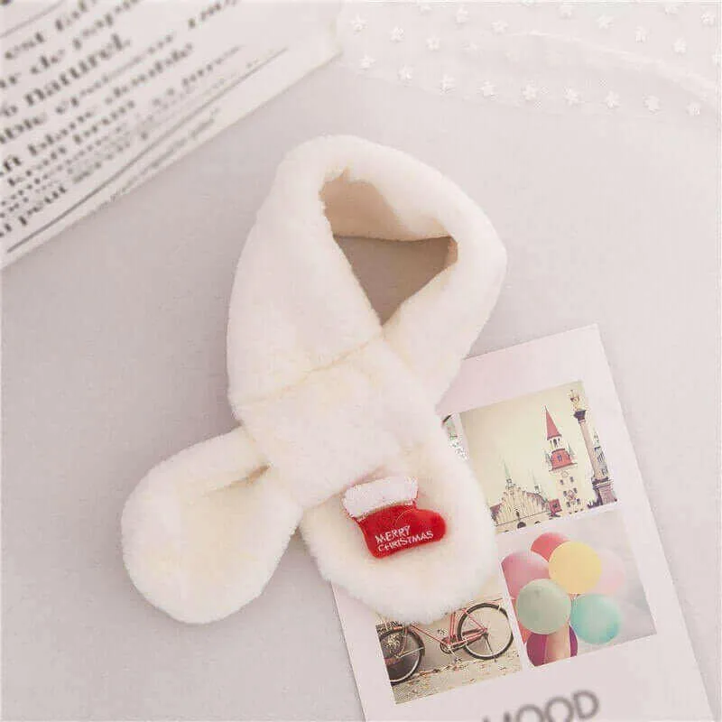 Baby Children Girls Cute Plush Fur Scarf Collar