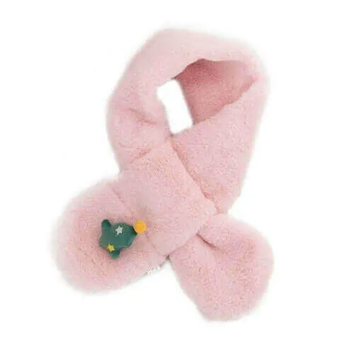 Baby Children Girls Cute Plush Fur Scarf Collar