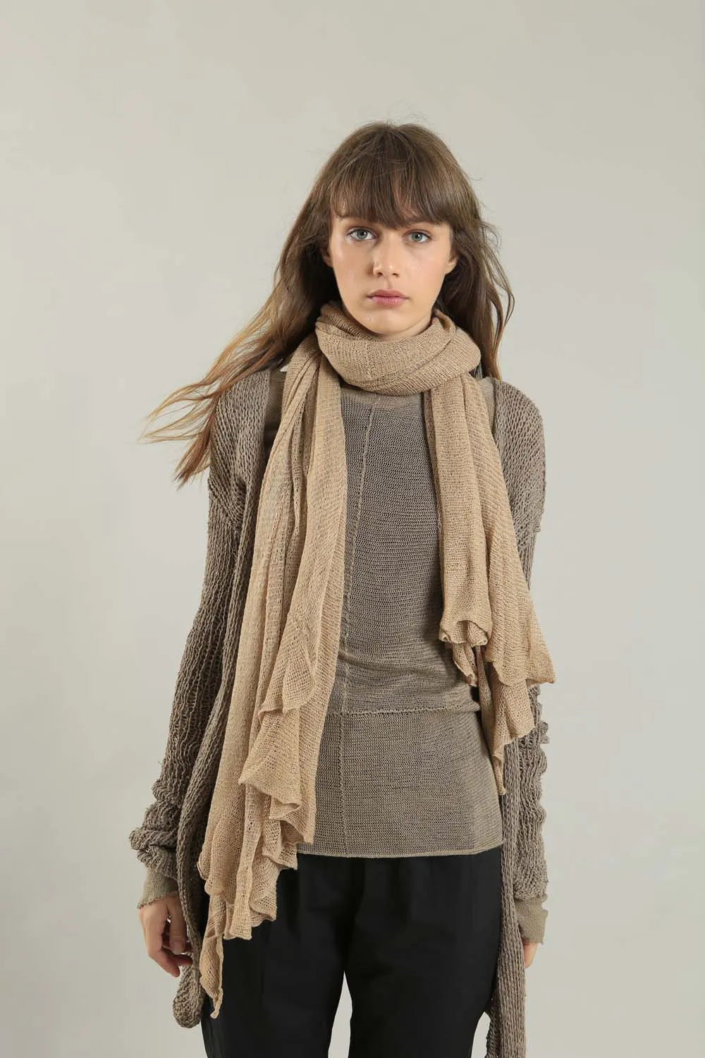 Big Air Bamboo & Soy Scarf - Send beige