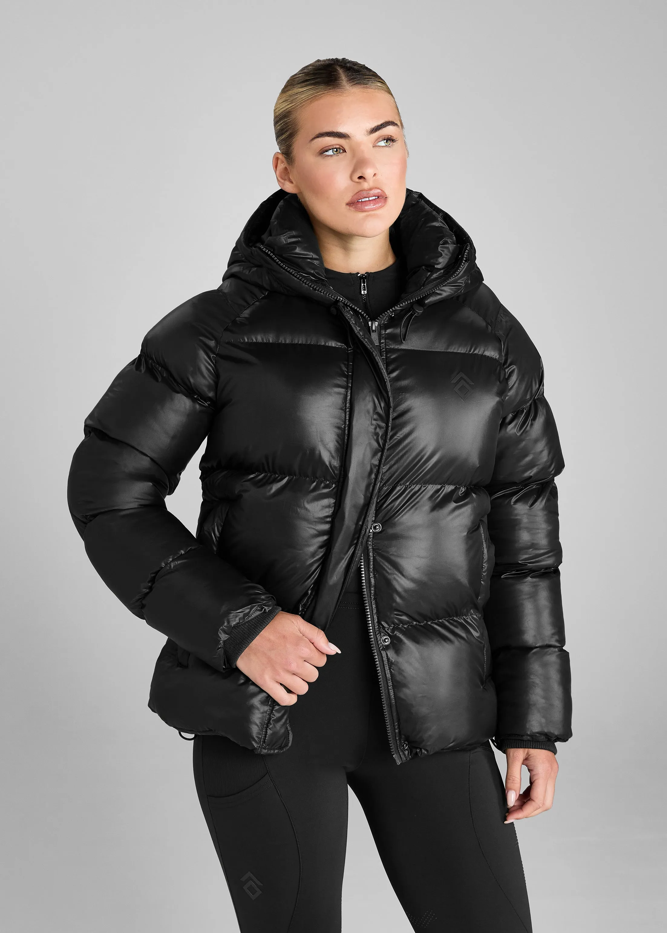 Black Heavy Quilted Puffer