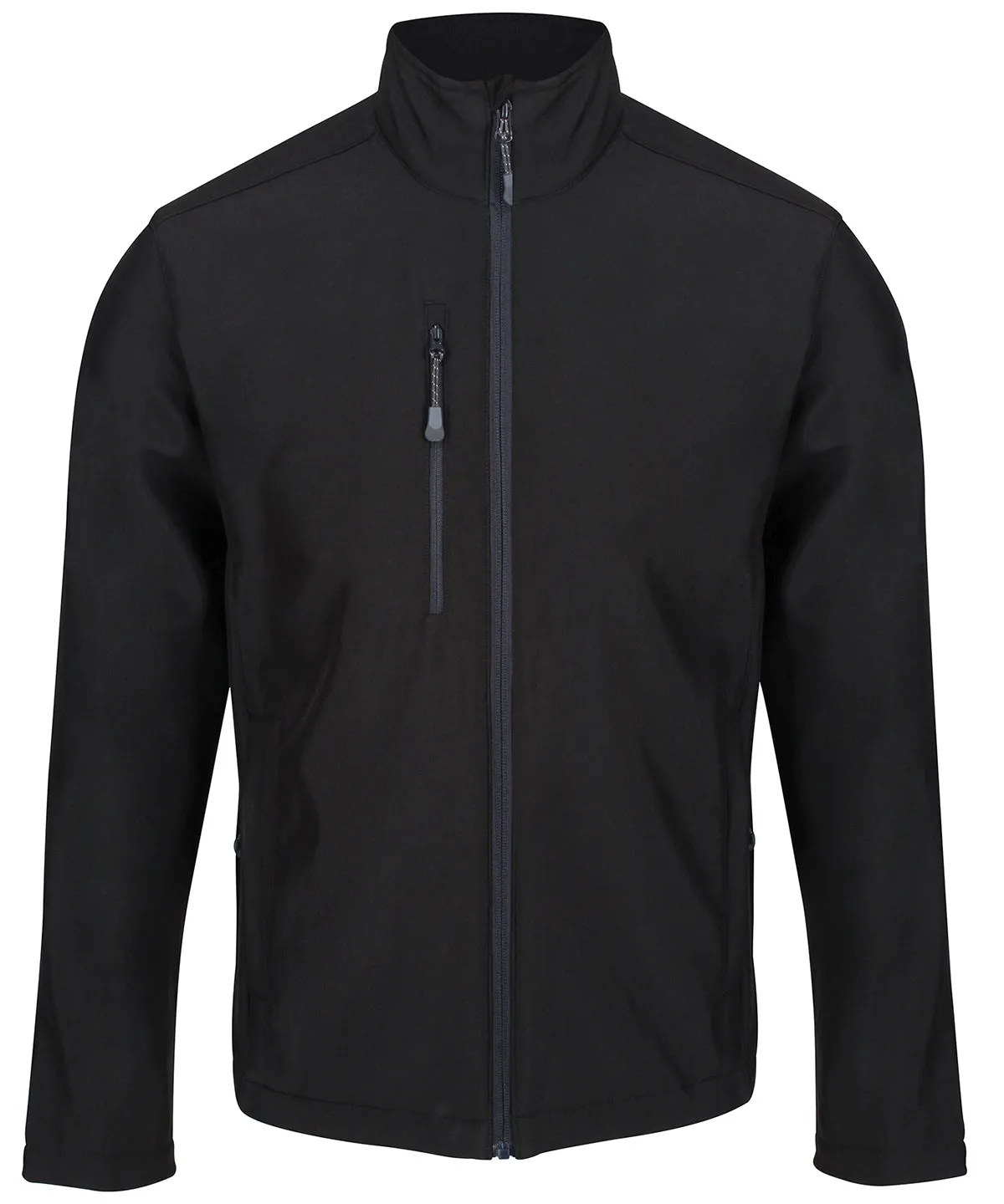 Black - Honestly Made recycled softshell jacket