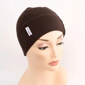 Brown Plain Bold Beanies Hat