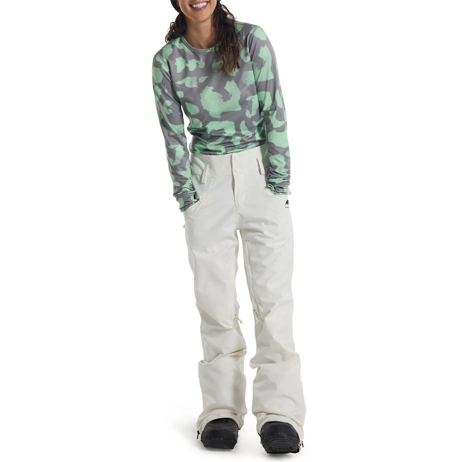 Burton Marcy High Rise Womens Pants Stout White