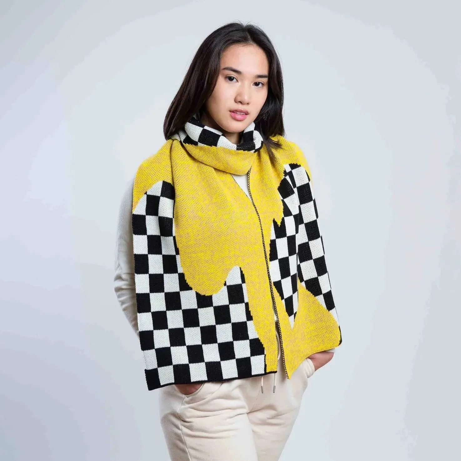 Checkerboard Spill Scarf by Verloop