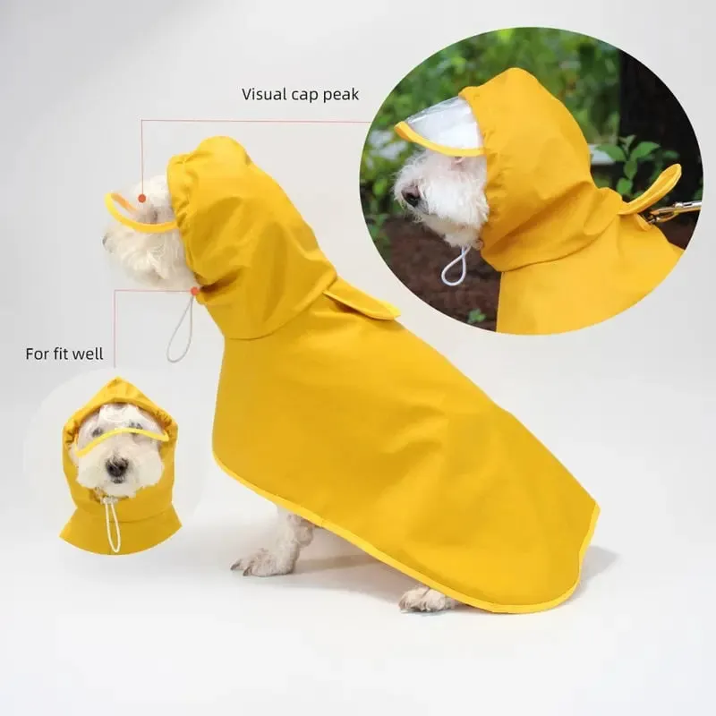 Dog Raincoat w/ Hood Type A - Dog & Cat Apparel