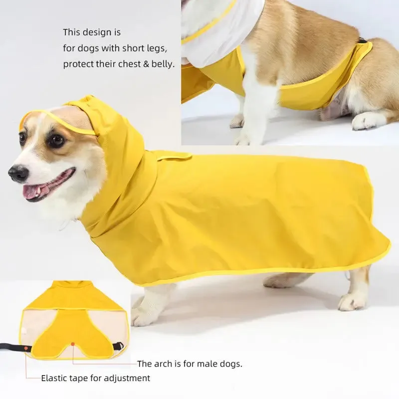 Dog Raincoat w/ Hood Type A - Dog & Cat Apparel