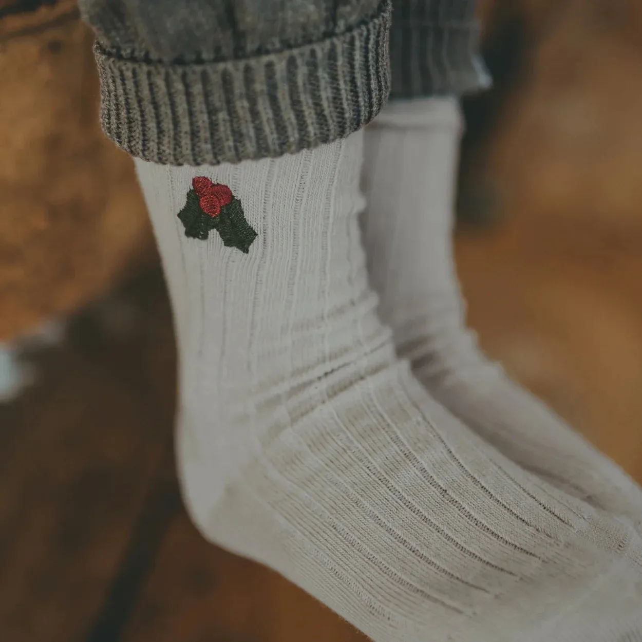 Donsje Lala Socks | Holly | Olive Grey