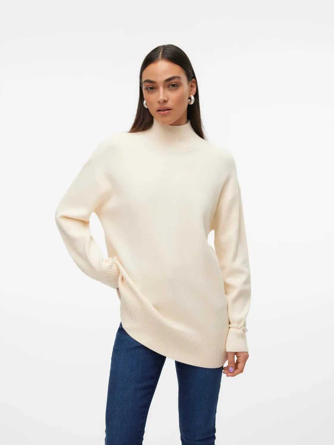 Gold Mockneck Sweater