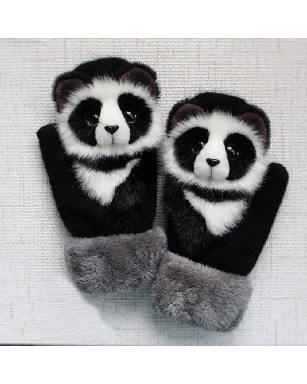 Hand-knitted Animal Mittens