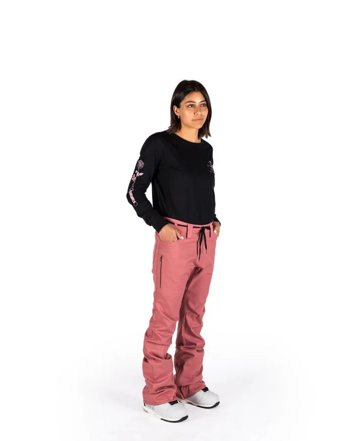 L1 Heartbreaker Twill Womens Pant - Rose - 2022