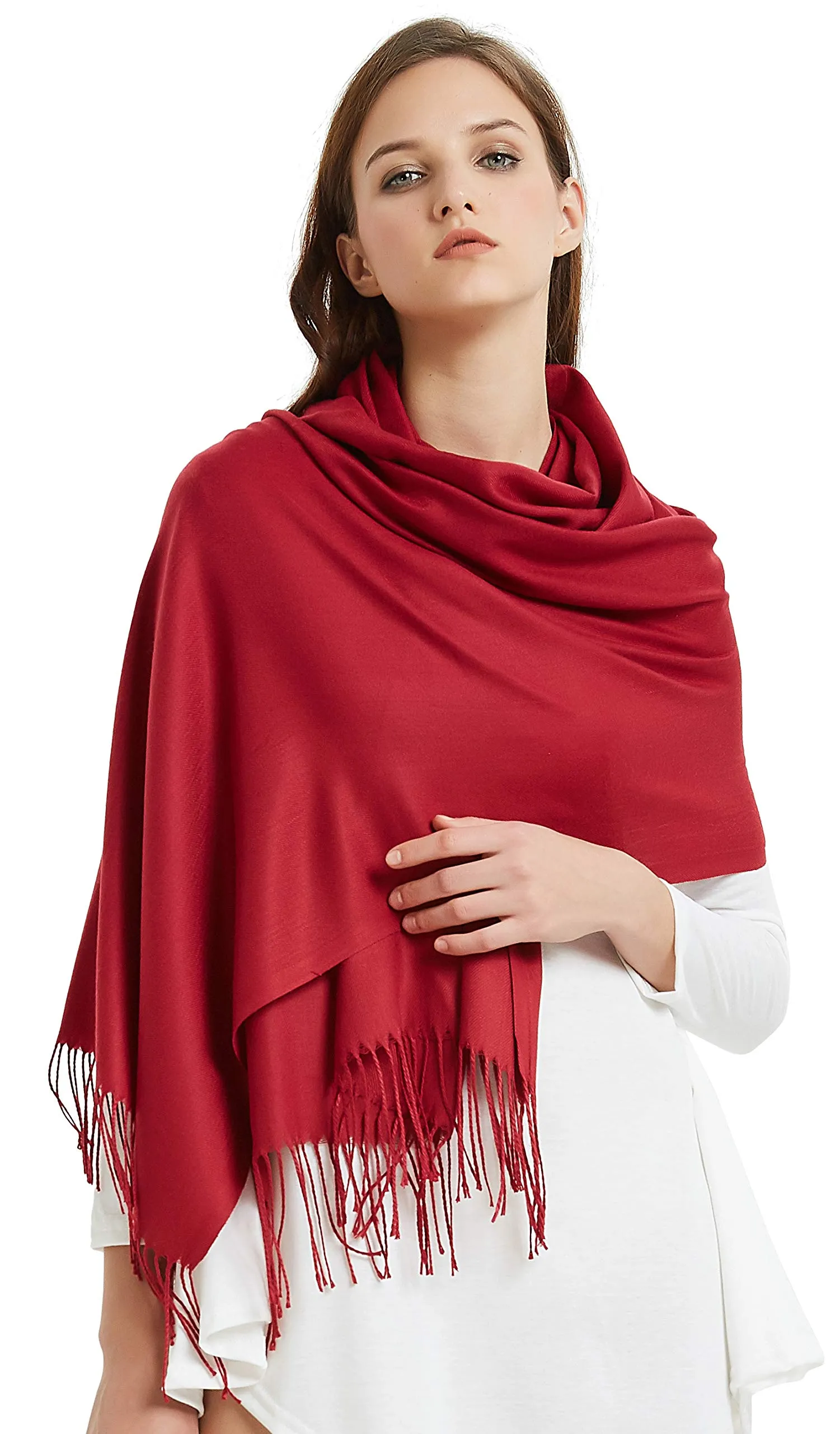 Large Extra Soft Cashmere Blend Women Pashmina Shawl Wrap Stole Scarf