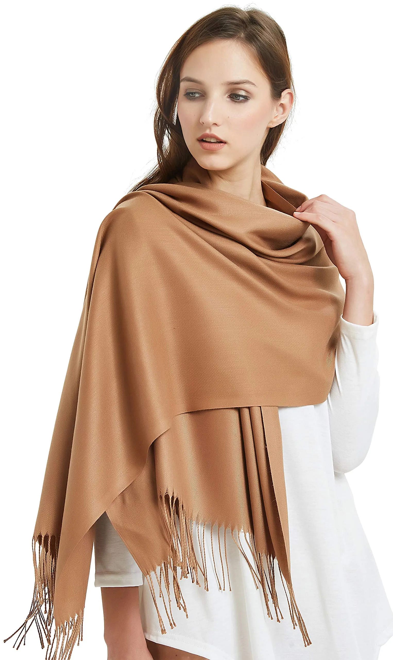 Large Extra Soft Cashmere Blend Women Pashmina Shawl Wrap Stole Scarf