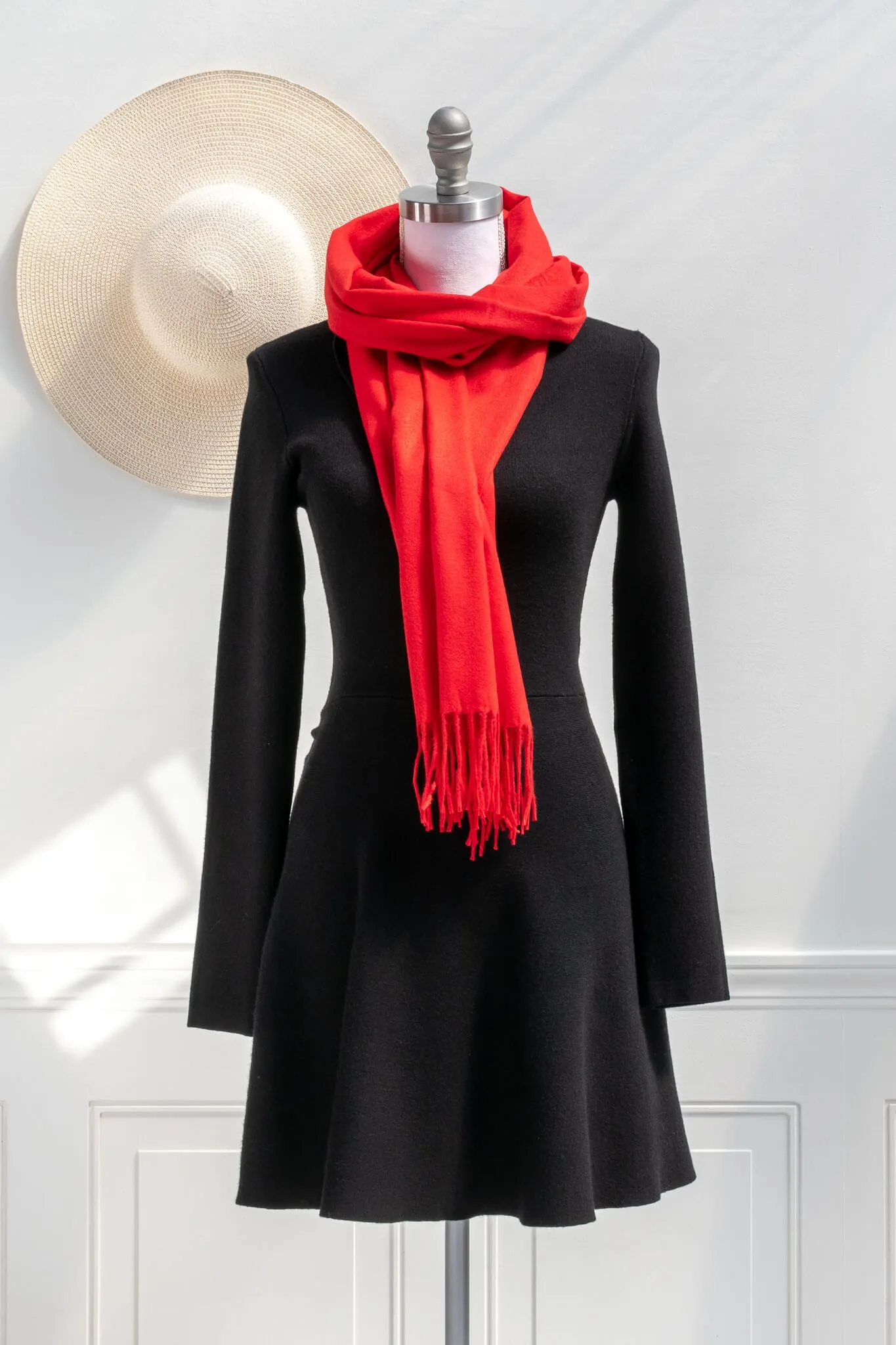 Lillian Winter Scarf - Red