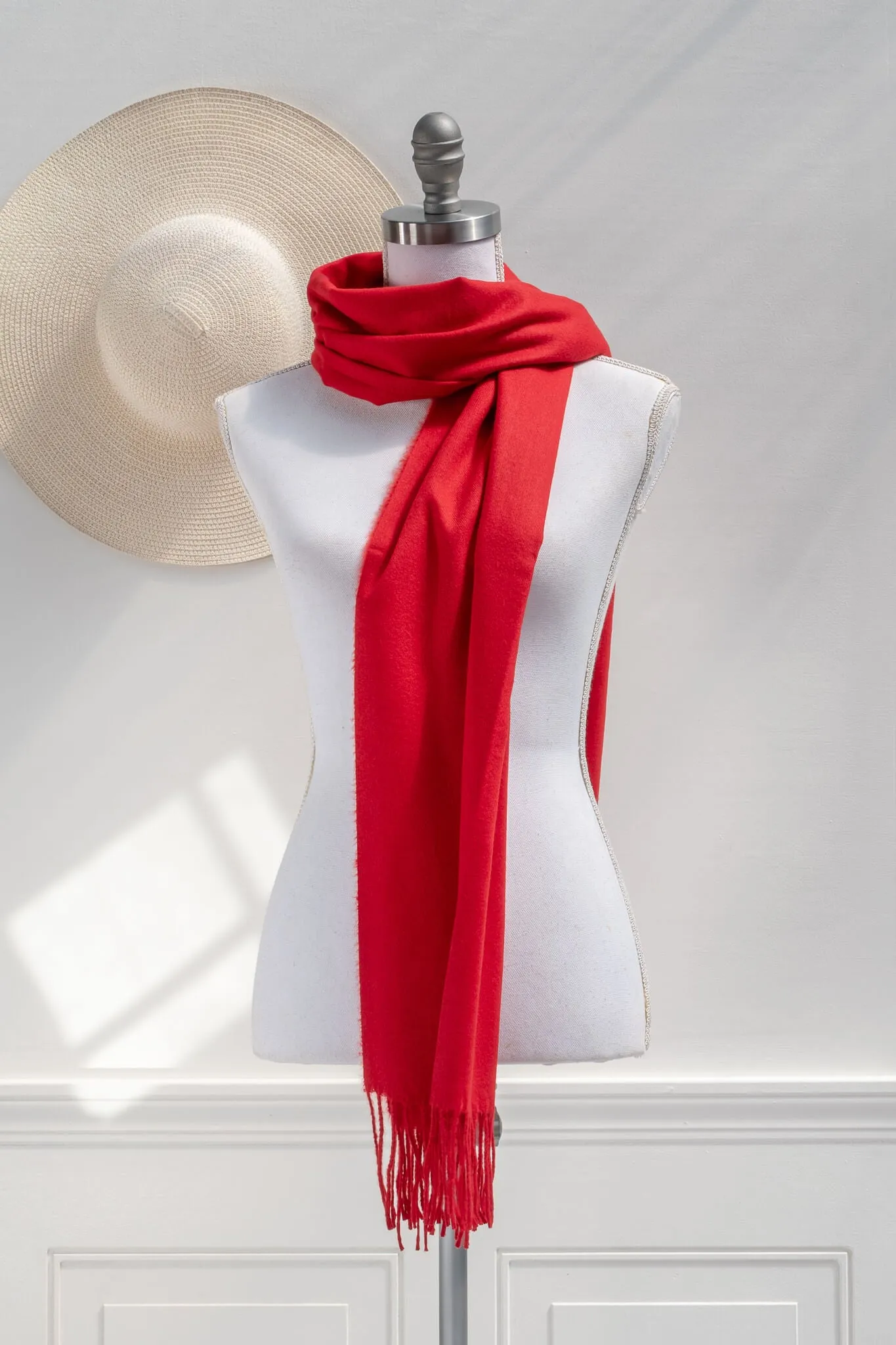 Lillian Winter Scarf - Red