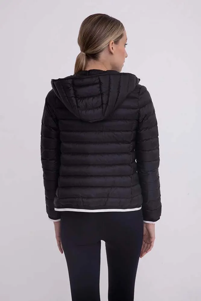 Mono B Padded Puffer Jacket with Hood