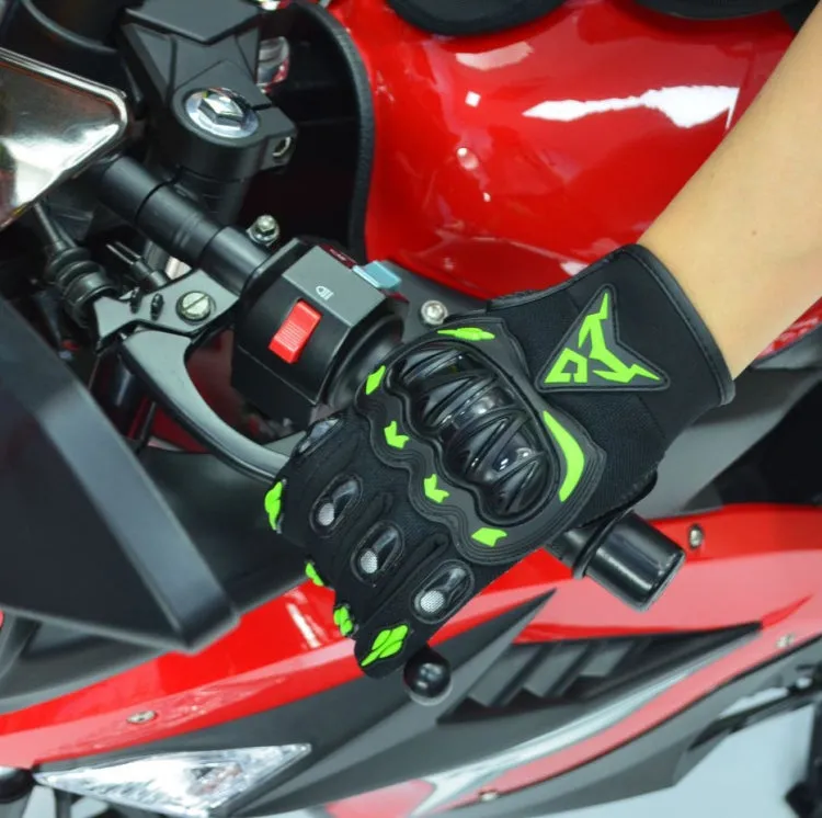 MOTOCENTRIC 13-MC-010 Touch Screen Motorcycle Breathable Gloves, Specification: L(Green)