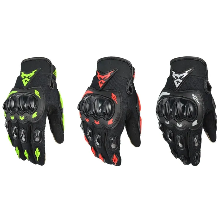 MOTOCENTRIC 13-MC-010 Touch Screen Motorcycle Breathable Gloves, Specification: L(Green)