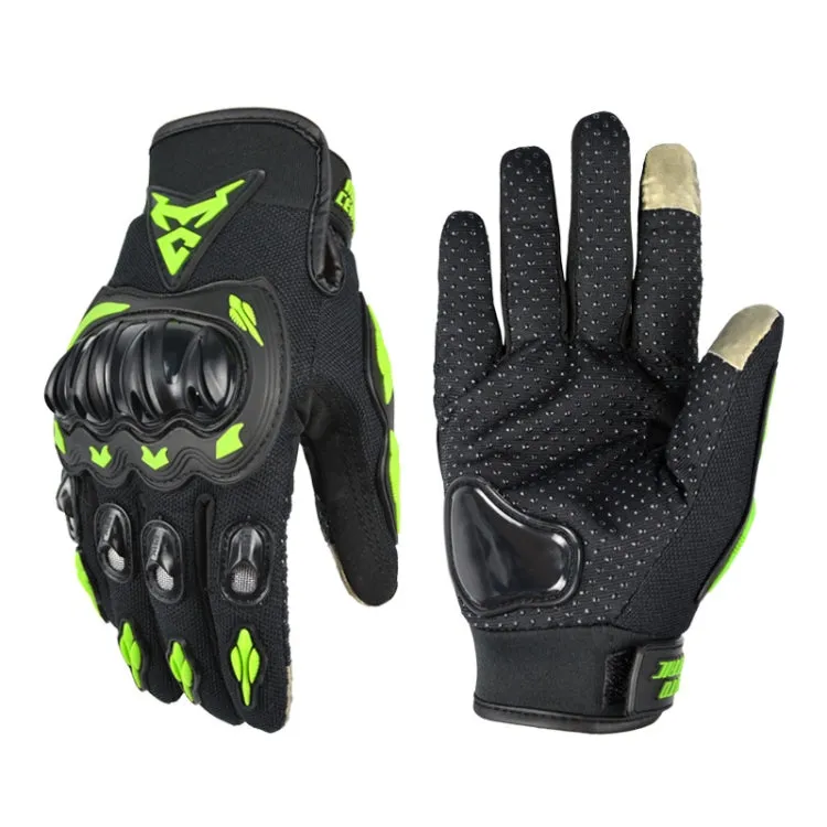 MOTOCENTRIC 13-MC-010 Touch Screen Motorcycle Breathable Gloves, Specification: L(Green)