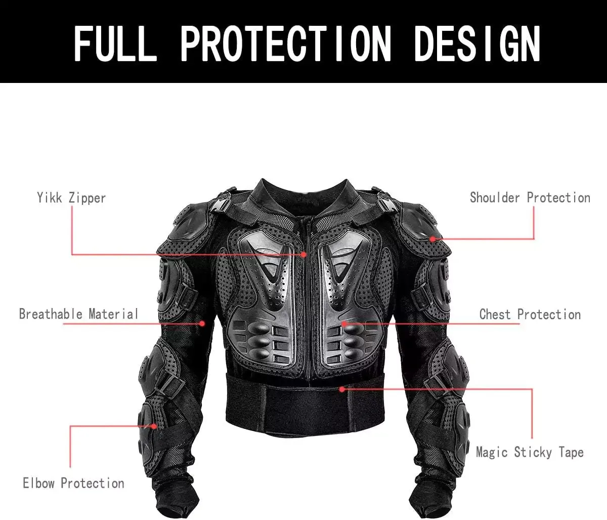 Motorcycle Protective Jacket Full Body Armor Protection