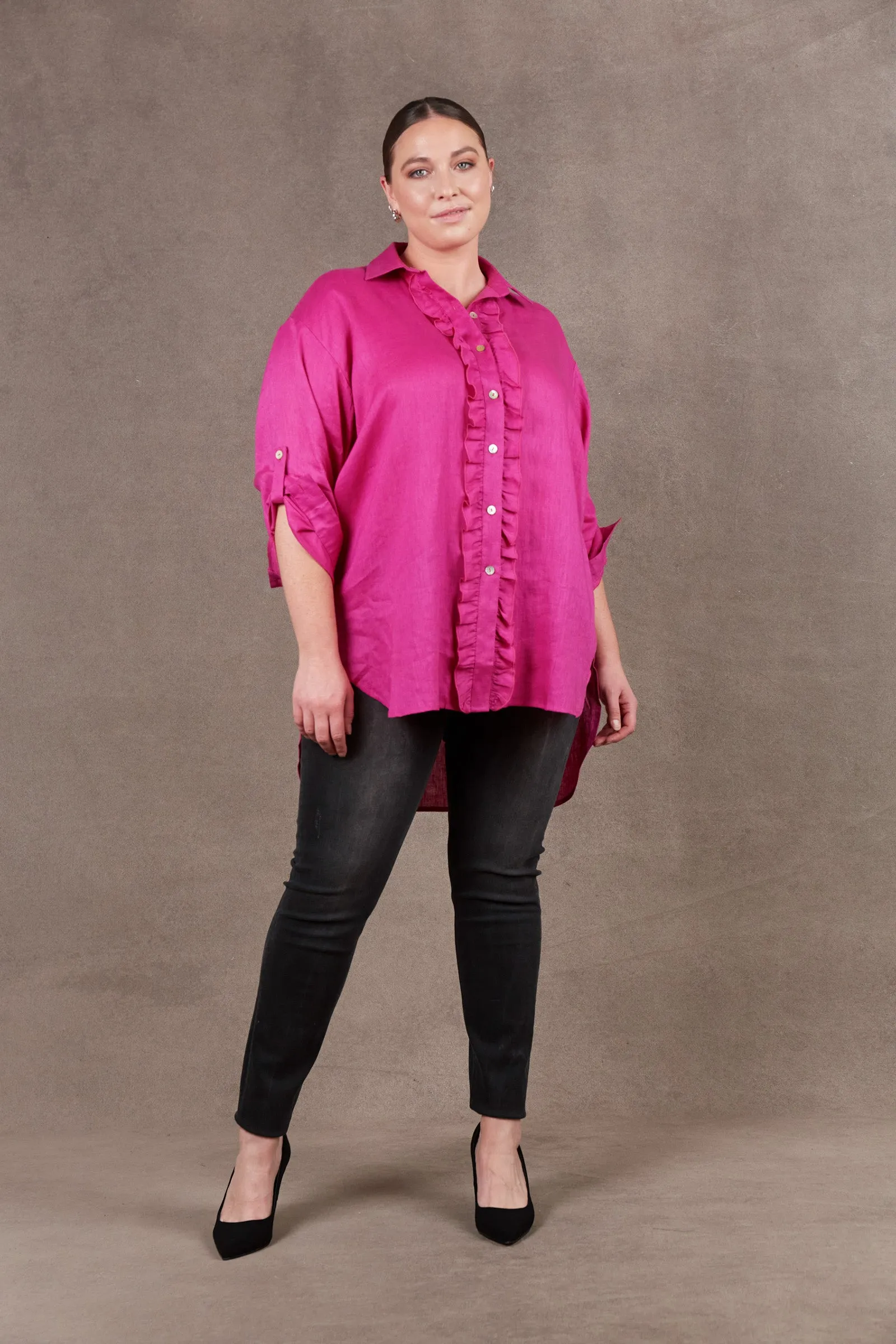 Nama Frill Shirt - Magenta