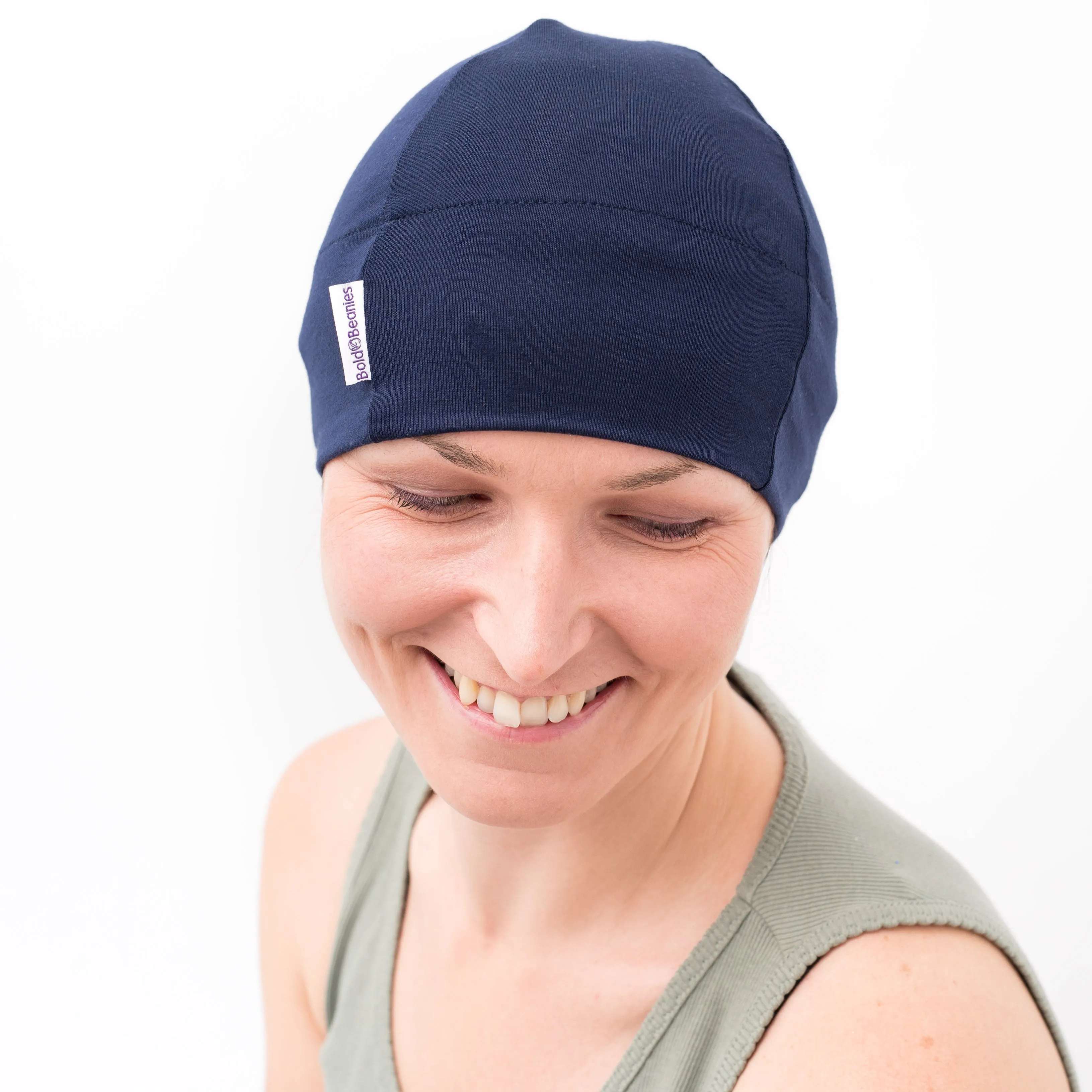 Navy Plain Women's Chemotherapy Beanie