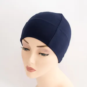 Navy Plain Women's Chemotherapy Beanie