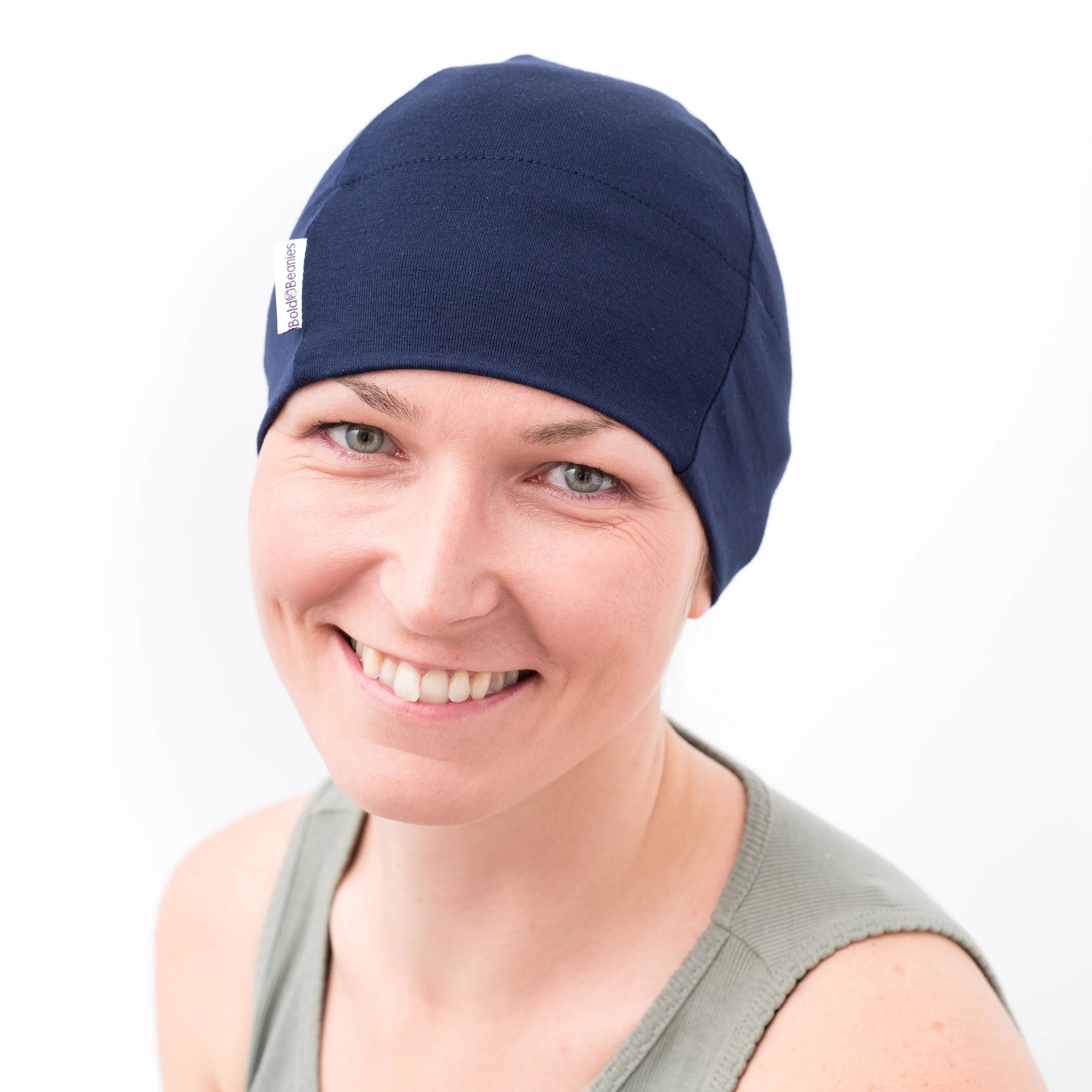 Navy Plain Women's Chemotherapy Beanie