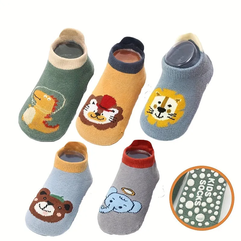 Nonslip Cartoon Socks Adorable Antiskid Footwear for Toddlers