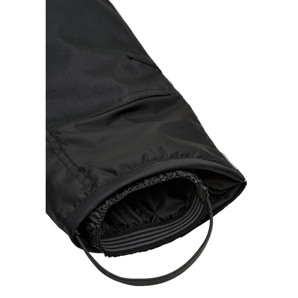 Nylon Ski Bib Pants - Black