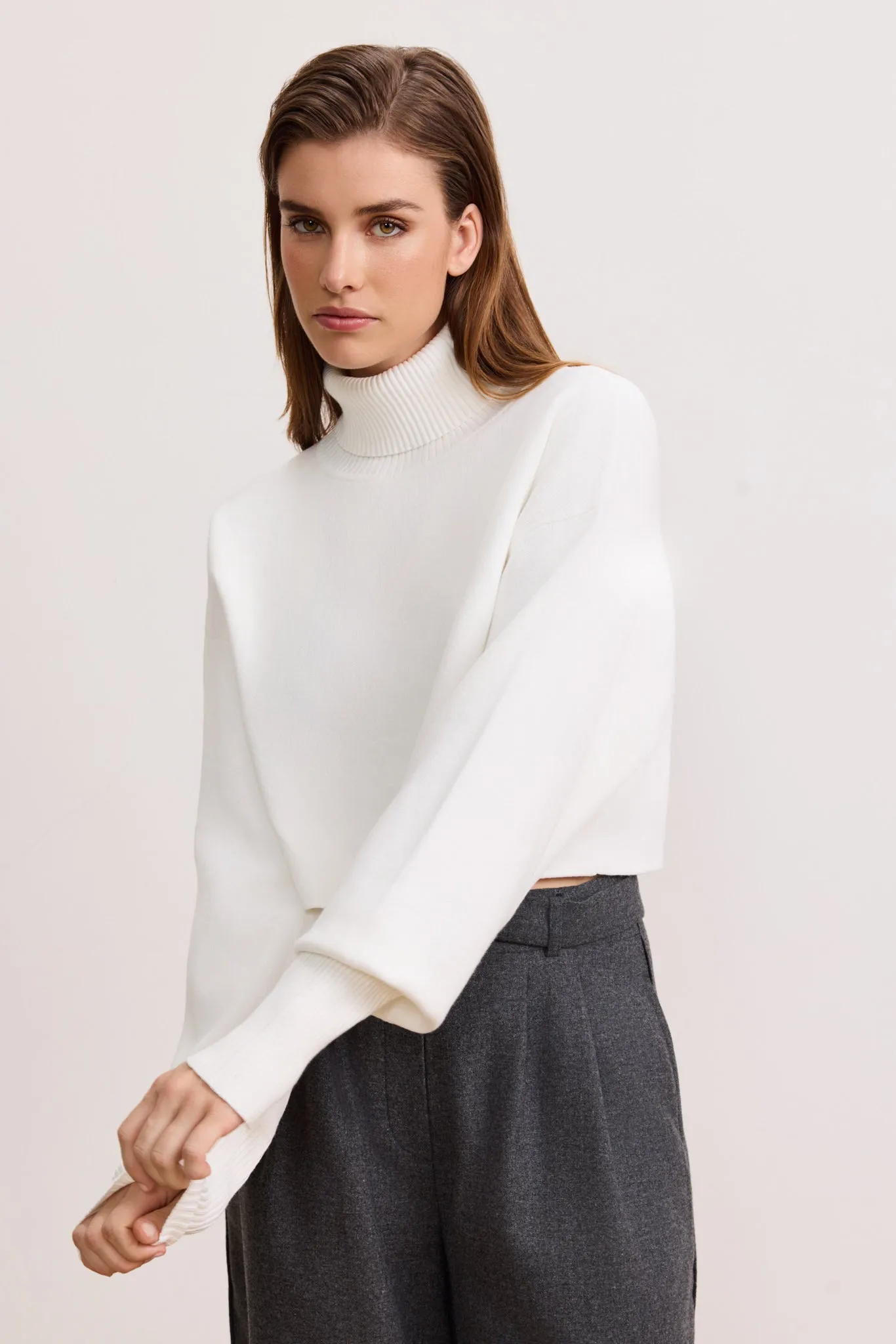 OLLY cropped sweater - Marshmellow