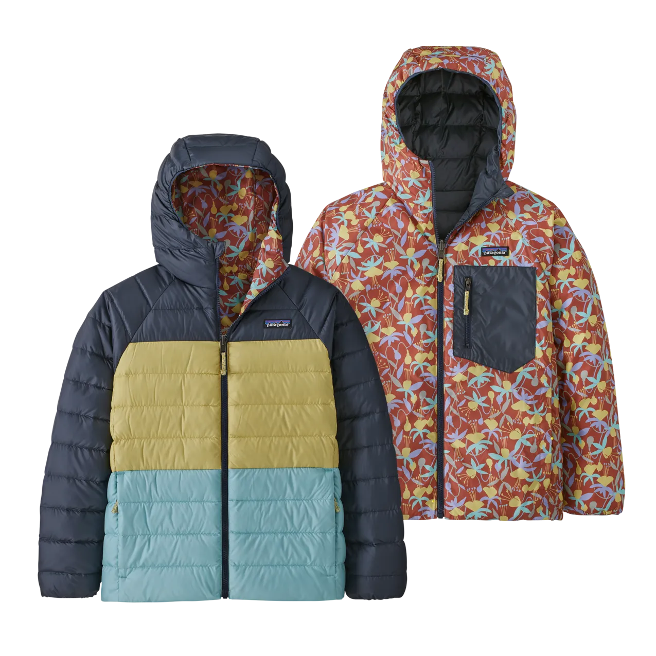 Patagonia Reversible Down Sweater Hoody - Kids - 2024