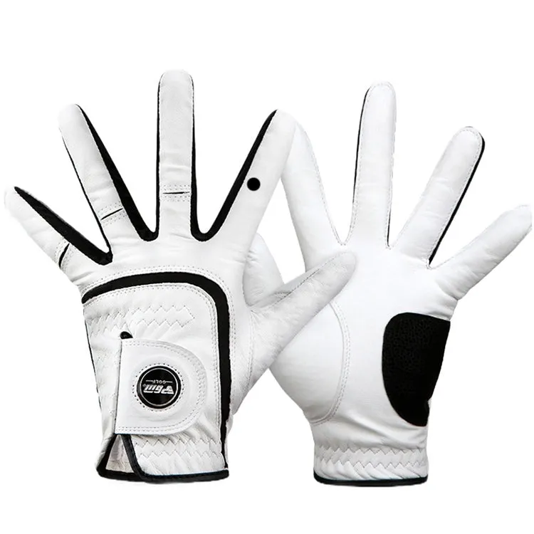 PGM Golf Sheepskin Breathable Non-slip Single Gloves for Men (Color:Left Hand Size:24)