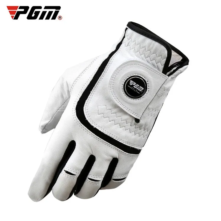 PGM Golf Sheepskin Breathable Non-slip Single Gloves for Men (Color:Left Hand Size:25)