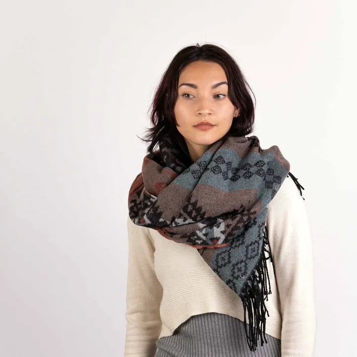 Pistil Danica Scarf om Avocado & Sienna