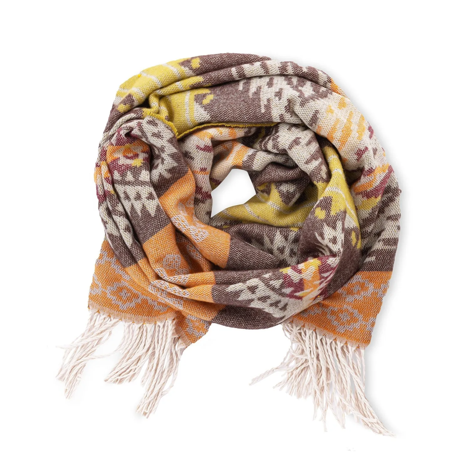 Pistil Danica Scarf om Avocado & Sienna