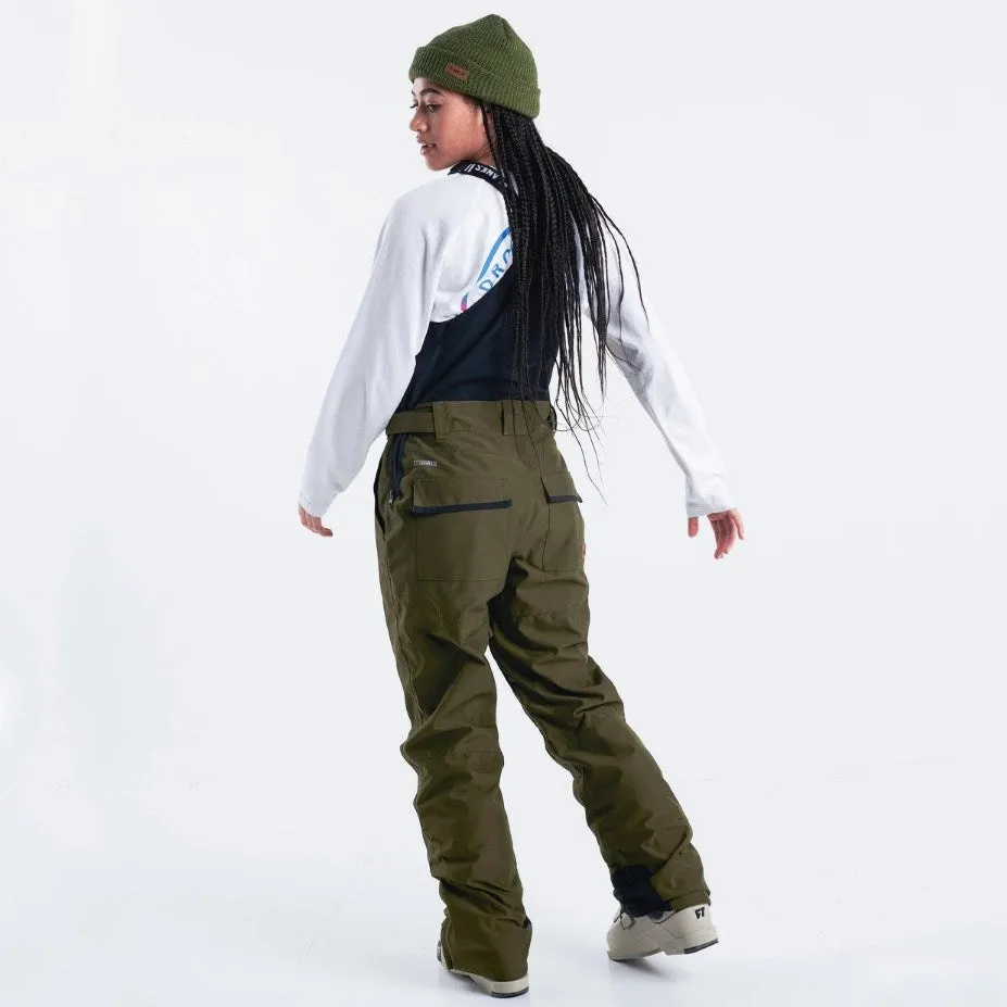 PLANKS The Peoples Bib Unisex Snow Pants Army Green