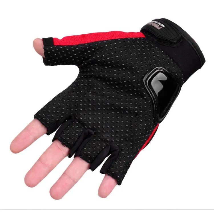 PRO-BIKER PRO01C Outdoor Cycling Glove Motorcycle Anti-Drop Safety Protection Half-Finger Glove, Specification: XL(Black)