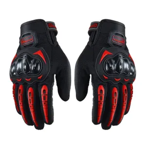 Riding Tribe MCS-17 Motorcycle Gloves Touch Screen Outdoor Riding Gloves, Size: L(Red)