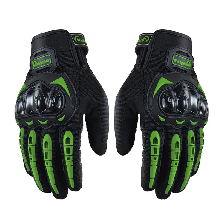 Riding Tribe MCS-17 Motorcycle Gloves Touch Screen Outdoor Riding Gloves, Size: M(Green)