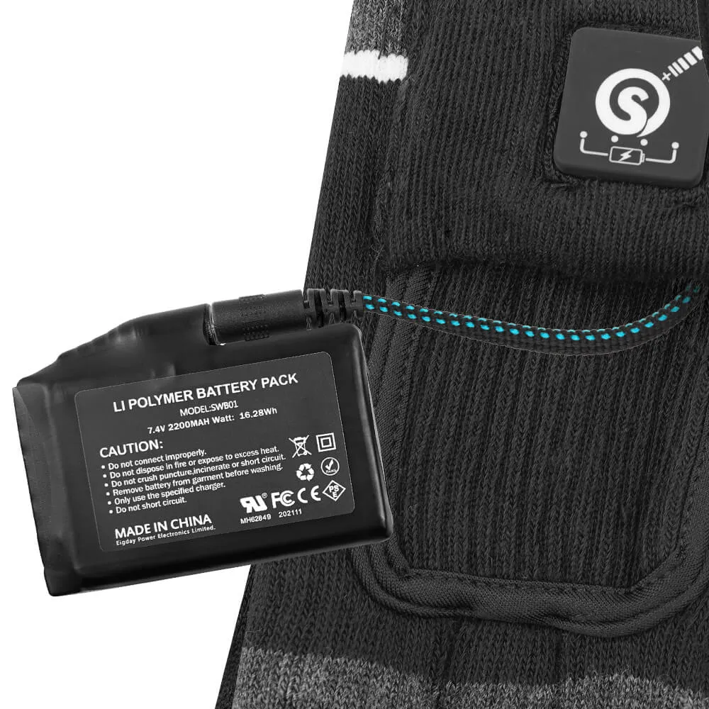 Savior Men Women 7.4V Mobile Warming Heated Socks