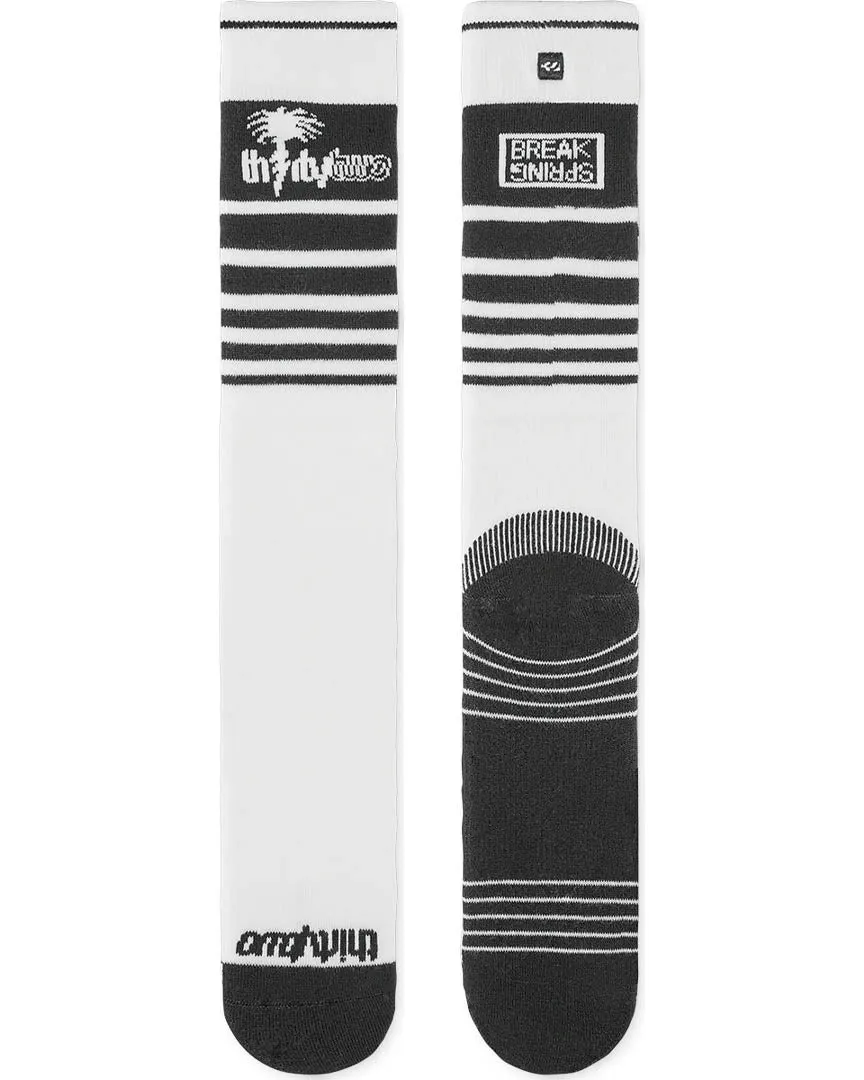 Spring Break Thermal Socks - Black/White