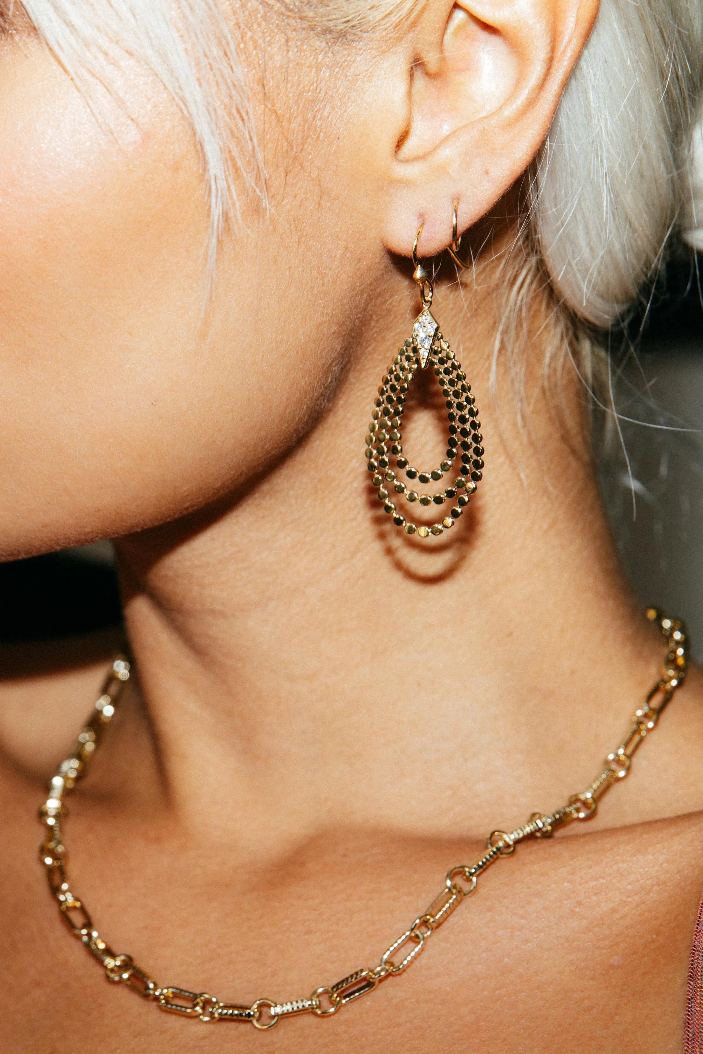 Uma Teardrop Hoop Earring